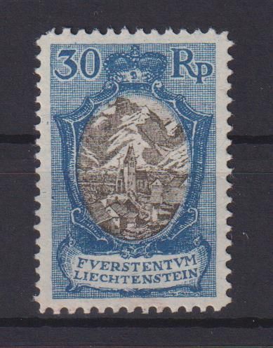 Liechtenstein 64 Landschaft Gebaüde tadellos postfrisch MNH KatWert 70,00