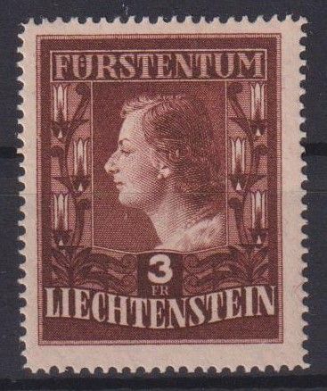 Liechtenstein 305 B Fürstin Gina Luxus postfrisch MNH Kat.-Wert 170,00