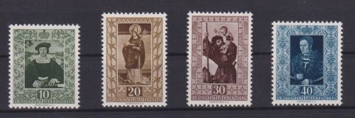Liechtenstein 311-314 Gemälde Fürstliche Galerie tadellos postfrisch Kat. 150,00