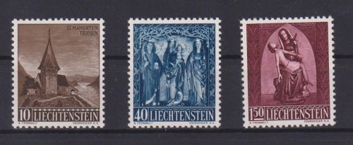 Liechtenstein 362-364 Weihnachten Ausgabe 1957 tadellos postfrisch Kat 25,00