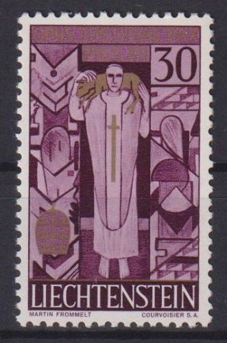 Liechtenstein 380 Tod Papst Pius XII 1959 tadellos postfrisch Kat 1,70