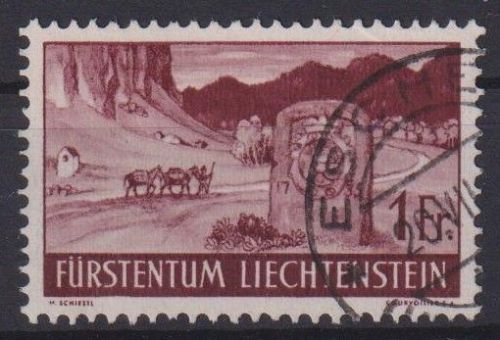 Liechtenstein 167 Landschaften sauber gestempelt Ausgabe 1933 Kat.-Wert 22,00