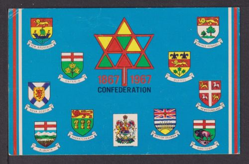 Ansichtskarte Kanada 100 Jahre Confederation 1867 1967 Gotha Thüringen