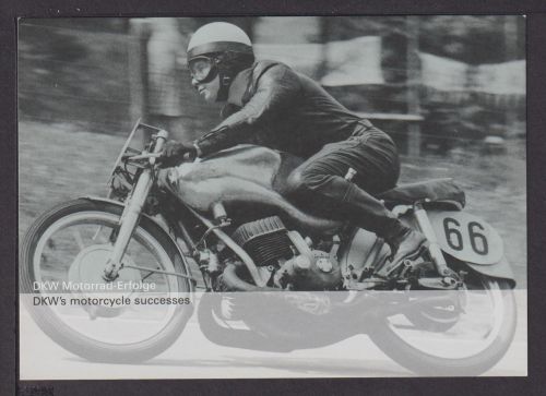 Sport Ansichtskarte Motorrad Rennen DKW Motorsport Erfolge