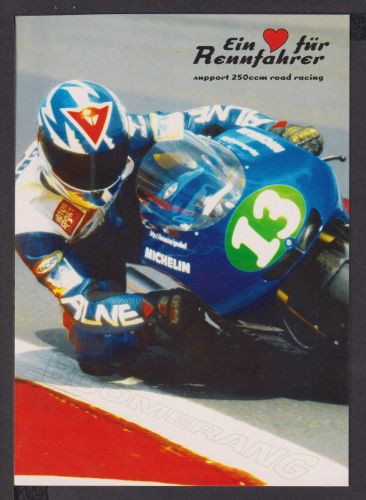 Ansichtskarte Motorrad Rennen Andreas Göbel AHPPORT 250 ccm road racing