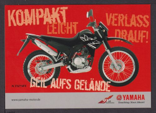Ansichtskarte Motorrad Reklame Yamaha XT125R Kompakt Leicht Verlass drauf