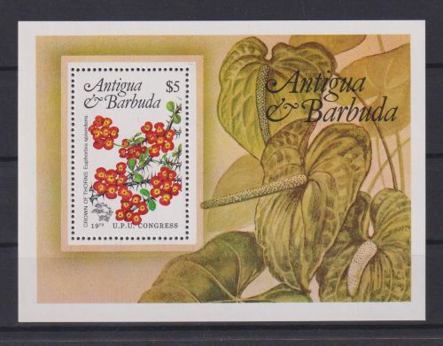 Antigua Barbuda Block Blumen