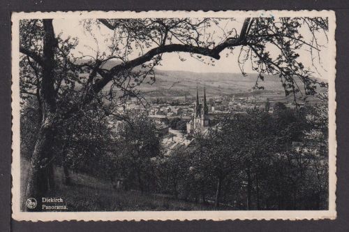 Ansichtskarte Diekirch Luxemburg Klemskerke Belgien 1953