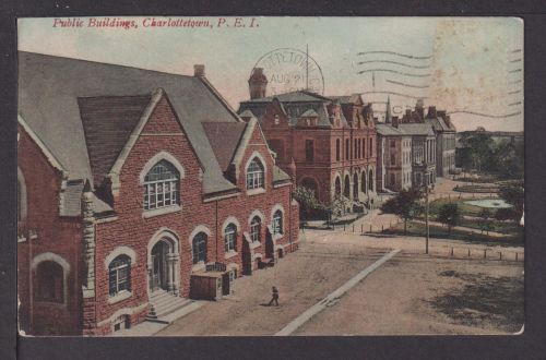 Ansichtskarte Charlottetown Kanada Public Buildings