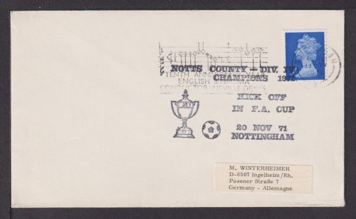 Großbritannien Sport Fußball toller SST Notts County Div. Champions Nottingham