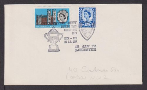 Briefmarken Großbritannien Sport Fußball toller SST Leicaster 1972