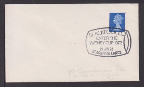 Briefmarken Großbritannien Sport Fußball toller SST Blackpool F.C. 1972