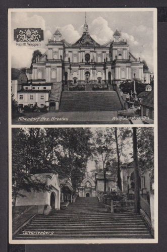Ansichtskarte Breslau Schlesien Ostgebiete Albendorf Wallfahrtsk. München Bayern