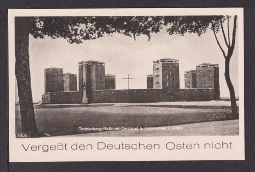 Ansichtskarte Hohenstein Ostpreußen Ostgebiete Tannenberg National Denkmal 1936