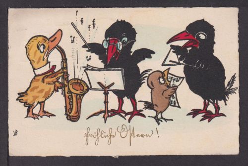 Ansichtskarte Künstlerkarte Ostern Ulm Bayern 1926 Seckenheim Baden-Württemberg