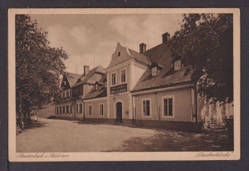 Ansichtskarte Dreckschänke Breitenbach Tschechien Böhmen Ostgebiete