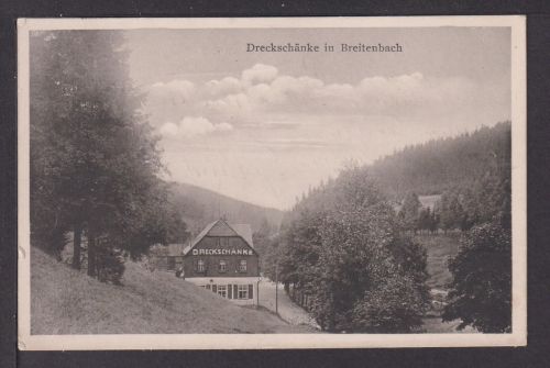 Ansichtskarte Dreckschänke Breitenbach Tschechien Böhmen Ostgebiete Leipzig