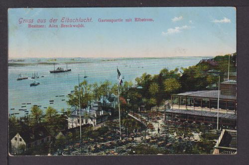 Ansichtskarte Hamburg Altona Elbschucht 1912 Ebingen Baden-Württemberg
