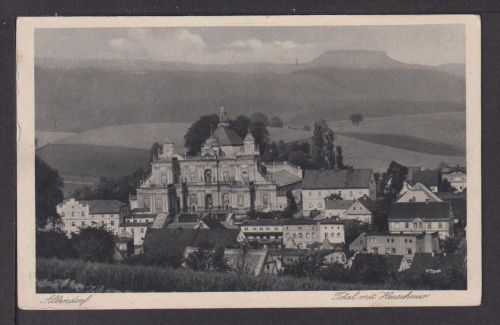 Ansichtskarte Albendorf Schlesien Ostgebiete 1928 m. Heuscheuer Prag Tschechien