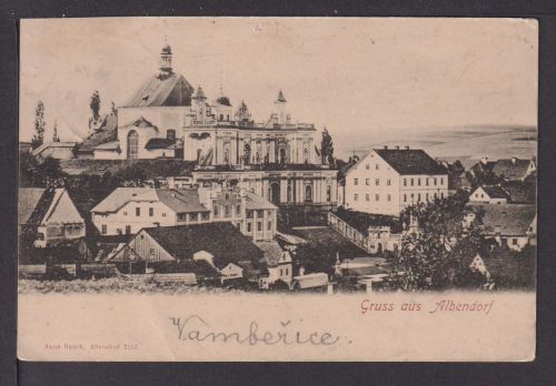 Ansichtskarte Albendorf Schlesien Ostgebiete 1909 Böhmen