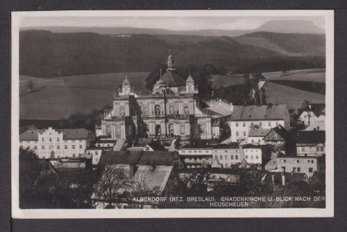 Ansichtskarte Albendorf Schlesien Ostgebiete Gnadenkirche 1931 Wien Österreich