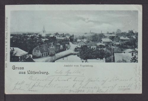 Mondschein Ansichtskarte Lütjenburg Schleswig-Holstein Vogelsberg Hanau Hessen
