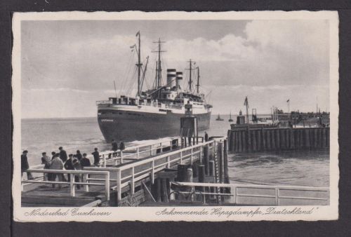 Ansichtskarte Schiffe Schifffahrt Marine Dampfer Deutschland Cuxhaven Hamburg