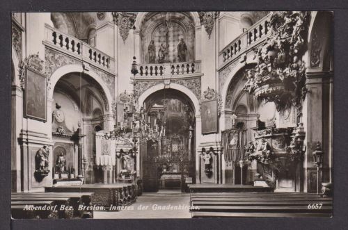 Ansichtskarte Albendorf Breslau Schlesien Ostgebiete Gnadenkirche