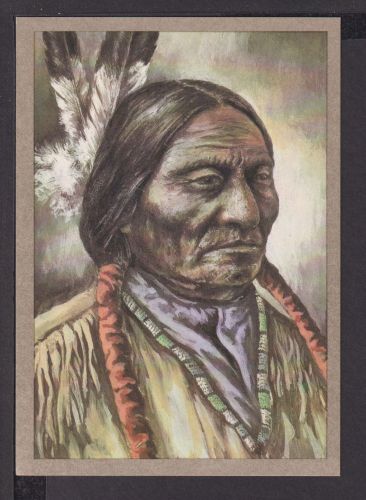 Ansichtskarte Indianer Häuptling Sitting Bull 1880