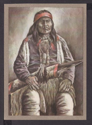 Ansichtskarte Indianer Apachen Krieger 1880