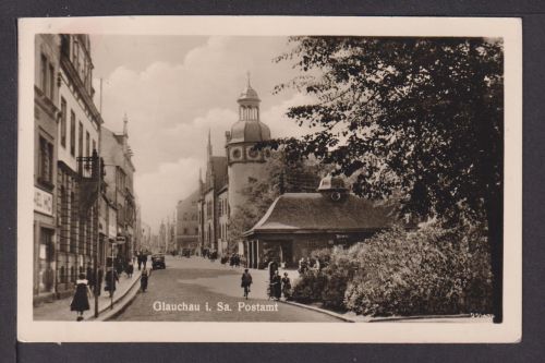 Ansichtskarte Glauchau Sachsen Postamt Rödlitz