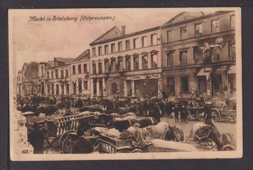 Ansichtskarte Ortelsburg Ostpreussen Ostgebiete Markt Sulzbach Rheinland-Pfalz