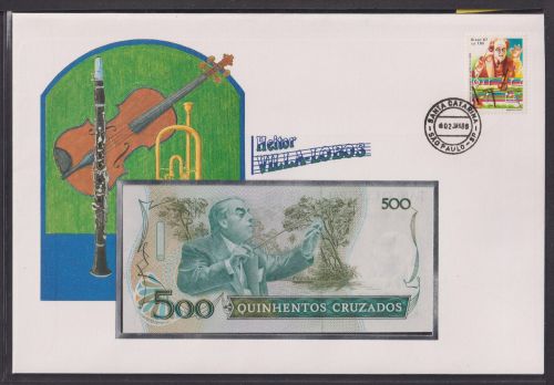 Geldschein Banknote Banknotenbrief Brasilien Südamerika exotisches Motiv