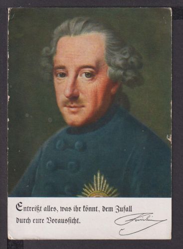 Ansichtskarte Adel Monarchie Friedrich der Große Feldpost 1940 Lissa Wartheland