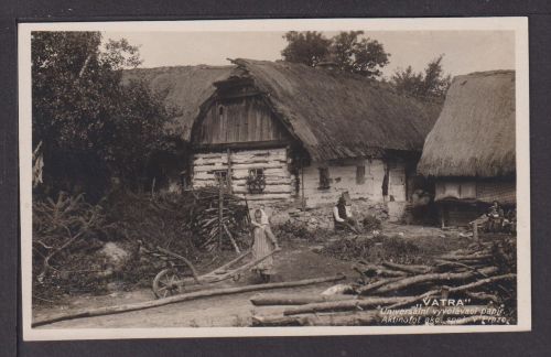 Ansichtskarte Vatra Rumänien 1917 Bauernkate