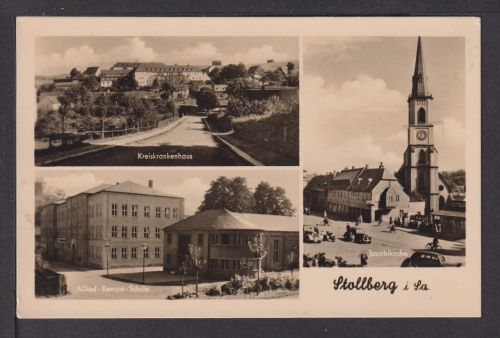 Ansichtskarte Stollberg Sachsen 1956 Bad Elster Vogtland