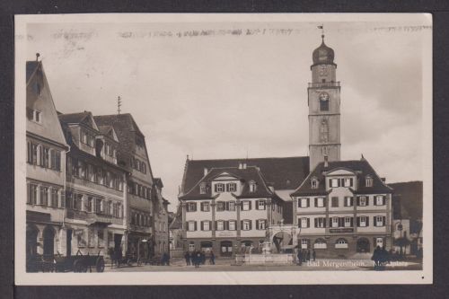 Ansichtskarte Bad Mergentheim Baden-Württemberg Markplatz Bad Meinberg NRW