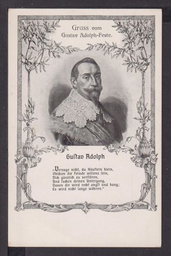 Ansichtskarte Adel Monarchie Gustav Adolph von Schweden