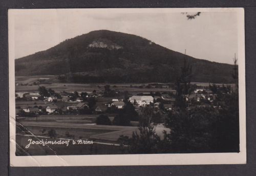 Ansichtskarte Joachimsdorf Brins Tschechien Feldpost 1940 Ostgebiete