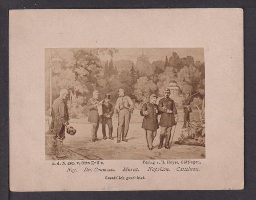 Foto Künstler Otto Knille Treffen Berühmte Personen Napoleon Castelnau