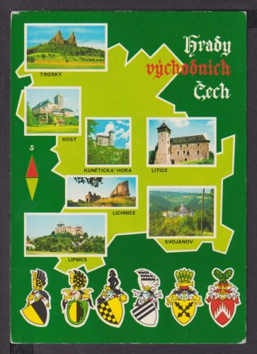Ansichtskarte Böhmen Tschechien Wappen