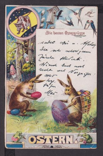 Ansichtskarte Glückwunsch Ostern Schweiz Zürich 1900 Genf