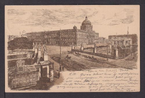 Ansichtskarte Berlin KGL Schoss 1904 Kleinlaufenburg Baden-Württemberg