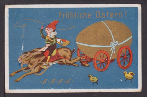 Kobolt Zwerge Ansichtskarte Glückwunsch Ostern Klein Wittenberg Pommern Riesa