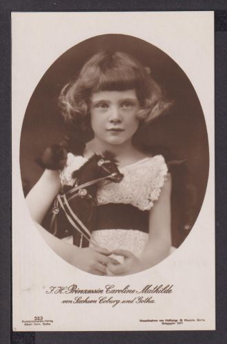 Ansichtskarte Adel Monarchie Prinzessin Caroline Mathilde von Sachsen Coburg