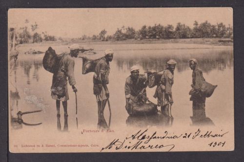 Ansichtskarte Alexandria Ägypten Wasserträger Palermo Italien