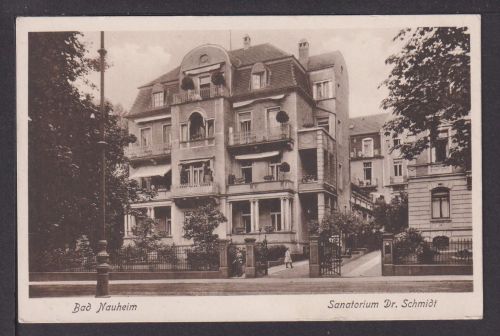 Ansichtskarte Bad Nauheim Hessen Sanatorium Dr. Schmidt
