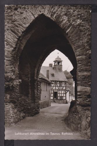 Ansichtskarte Altweilnau Taunus Hessen Rathaus