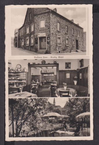 Ansichtskarte Bruttig Mosel Rheinland-Pfalz Gasthaus Hess
