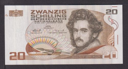 Geldschein Credit Note Banknote Österreich Austria 20 Sch. 149 1986 gute Erhlg.